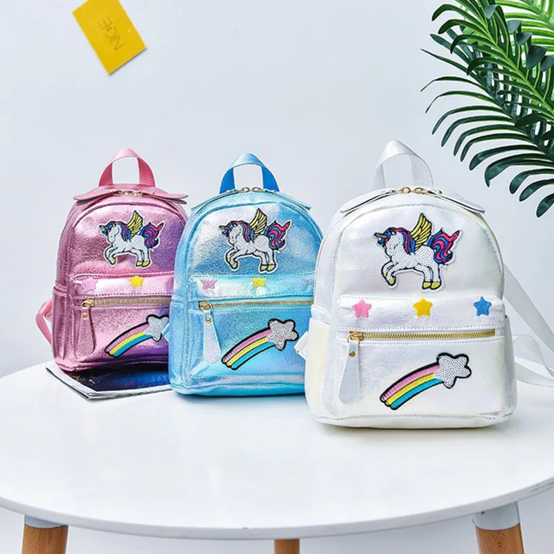 

2020 New Women Cartoon Backpack Schoolbag Backpacks for Girls Fashion Unicorn School Bags Children Small Mochila Escolar Menino