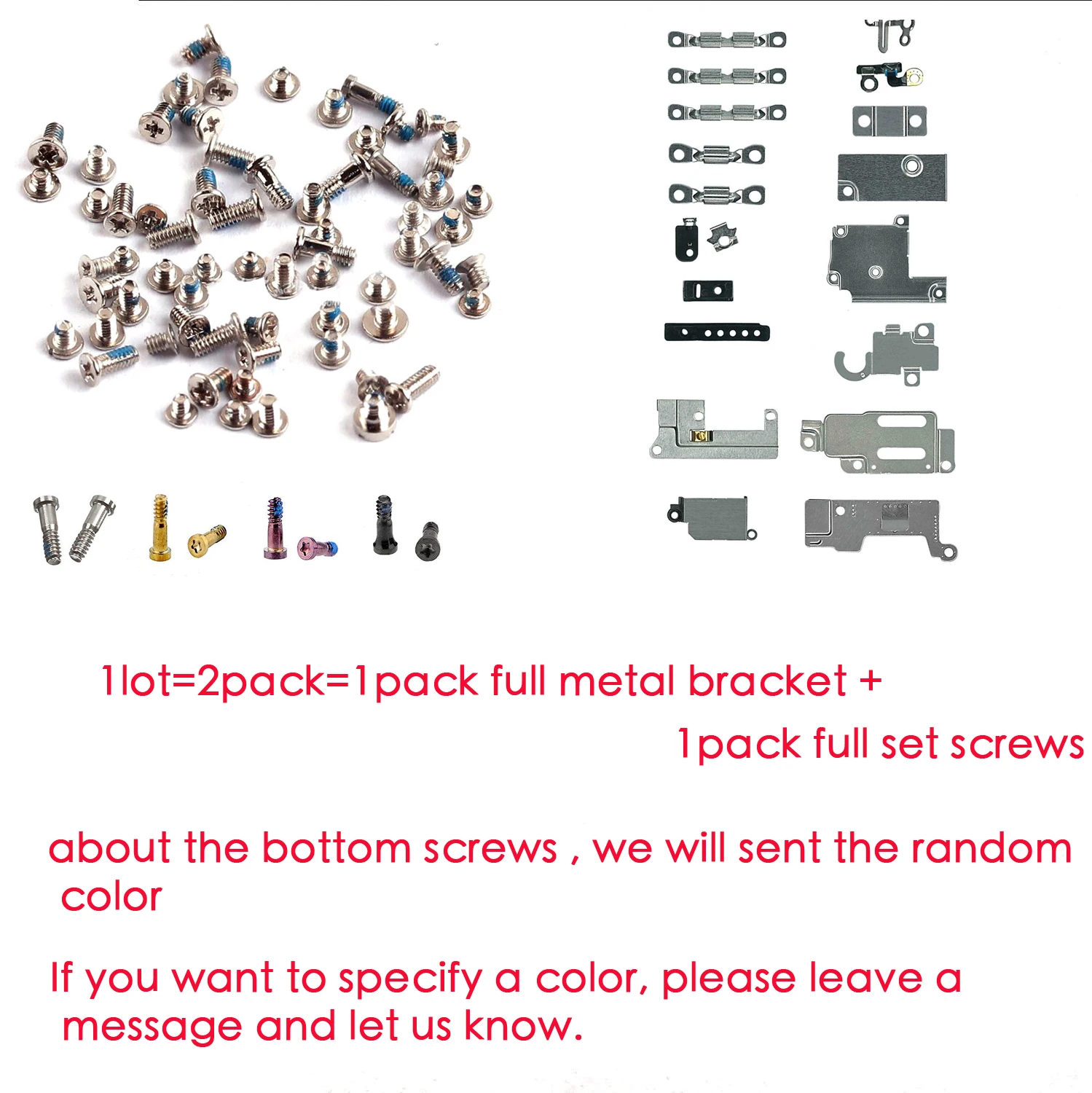 full set small metal internal bracket and screws parts shield plate kit for iphone 6 6 plus 6s 6splus free global shipping