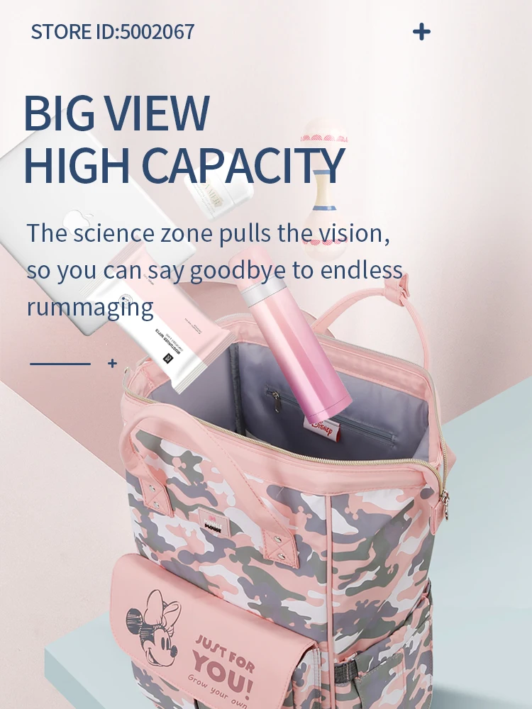 Сумка для подгузников с USB-портом и принтом Микки Мауса | Мать ребенок