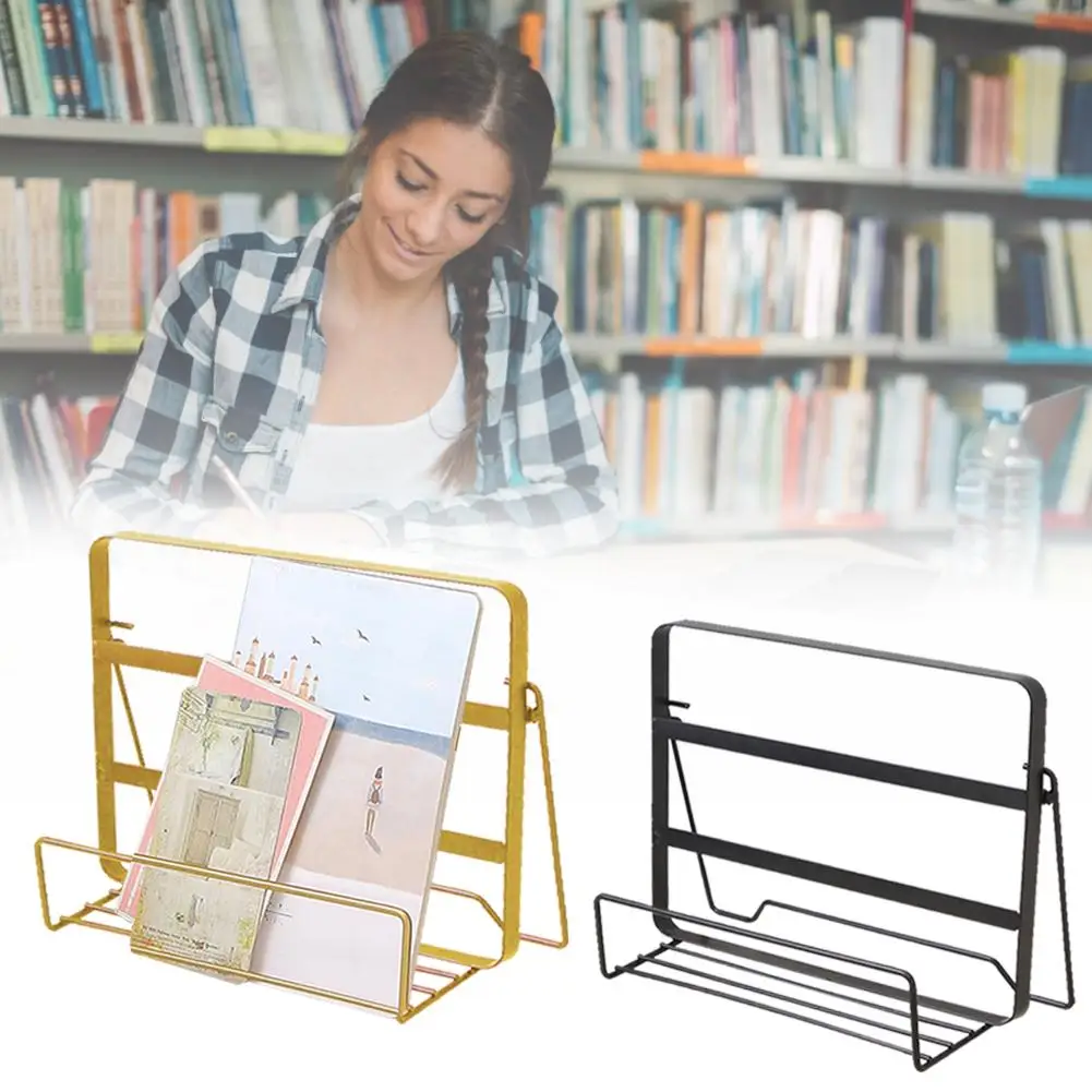 Инновационная простой из кованого железа настольная подставка для книг фото