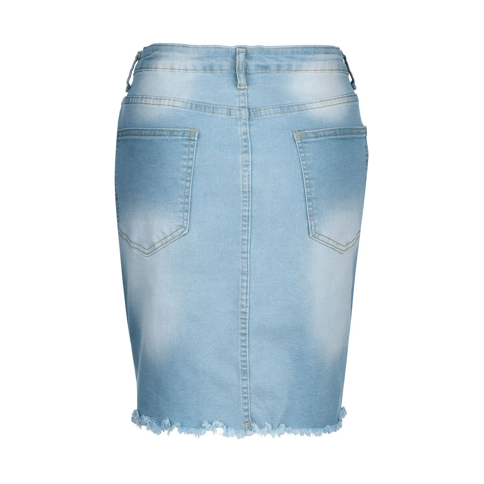 Женские обтягивающие Повседневная джинсовая юбка с высокой талией юбки коплект