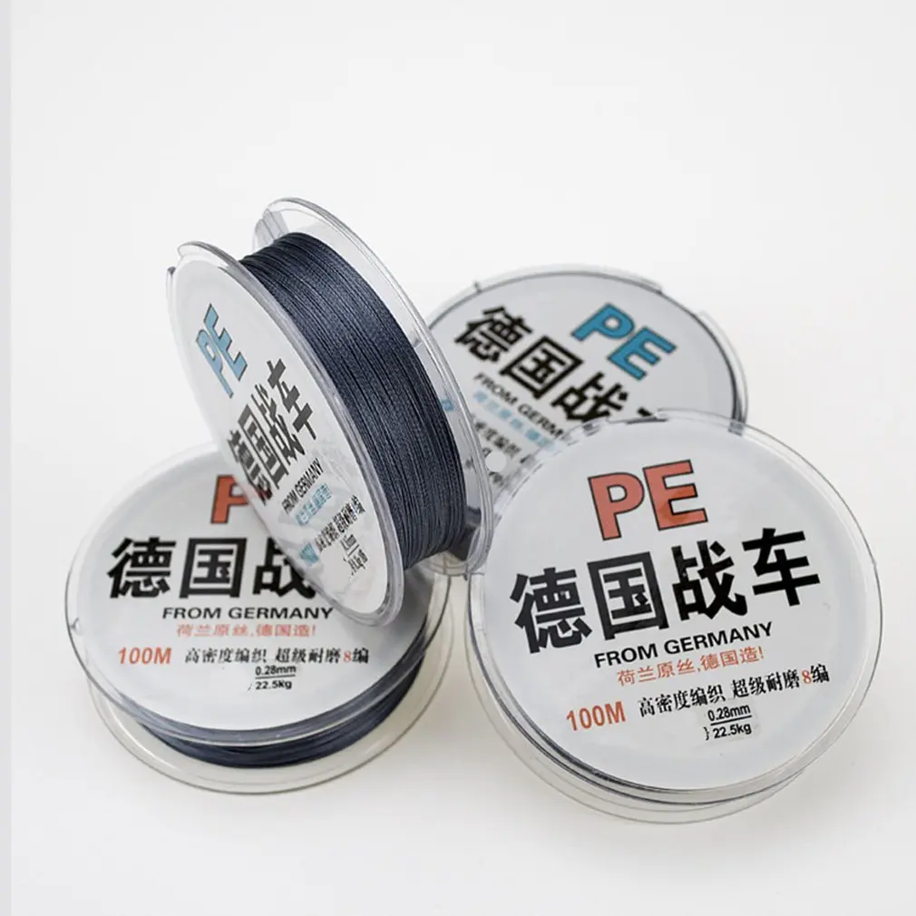 Сверхдлинная 100 метров высокопрочная мультифиламентная полиэтиленовая