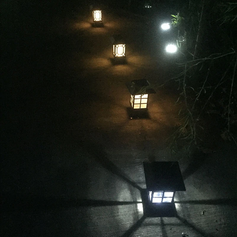 Солнечный светильник забор вилка с заземлением двойного назначения Фонари газон