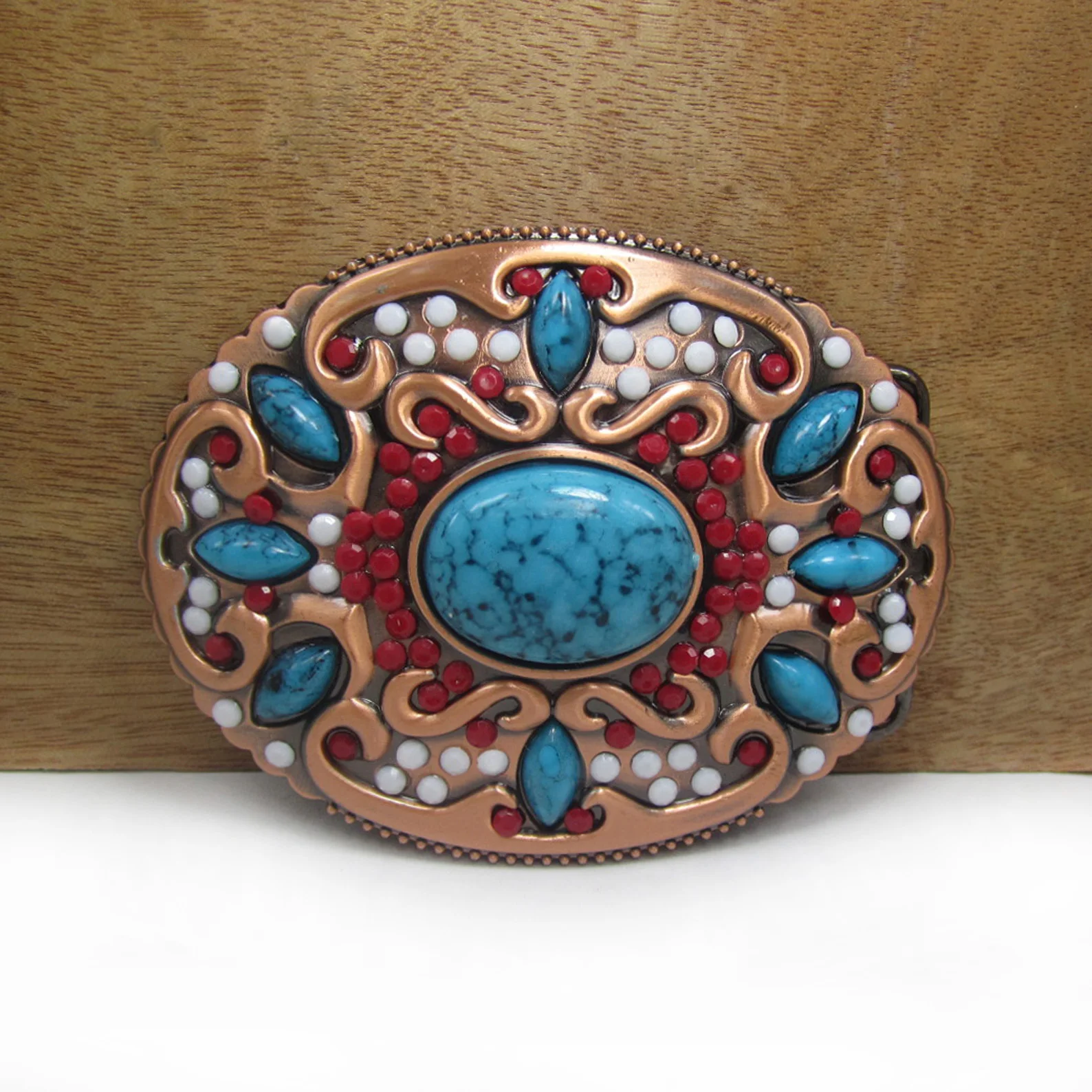 Оптовая продажа бирюзовый камень бриллиантовая пряжка для ремня Buckleclub