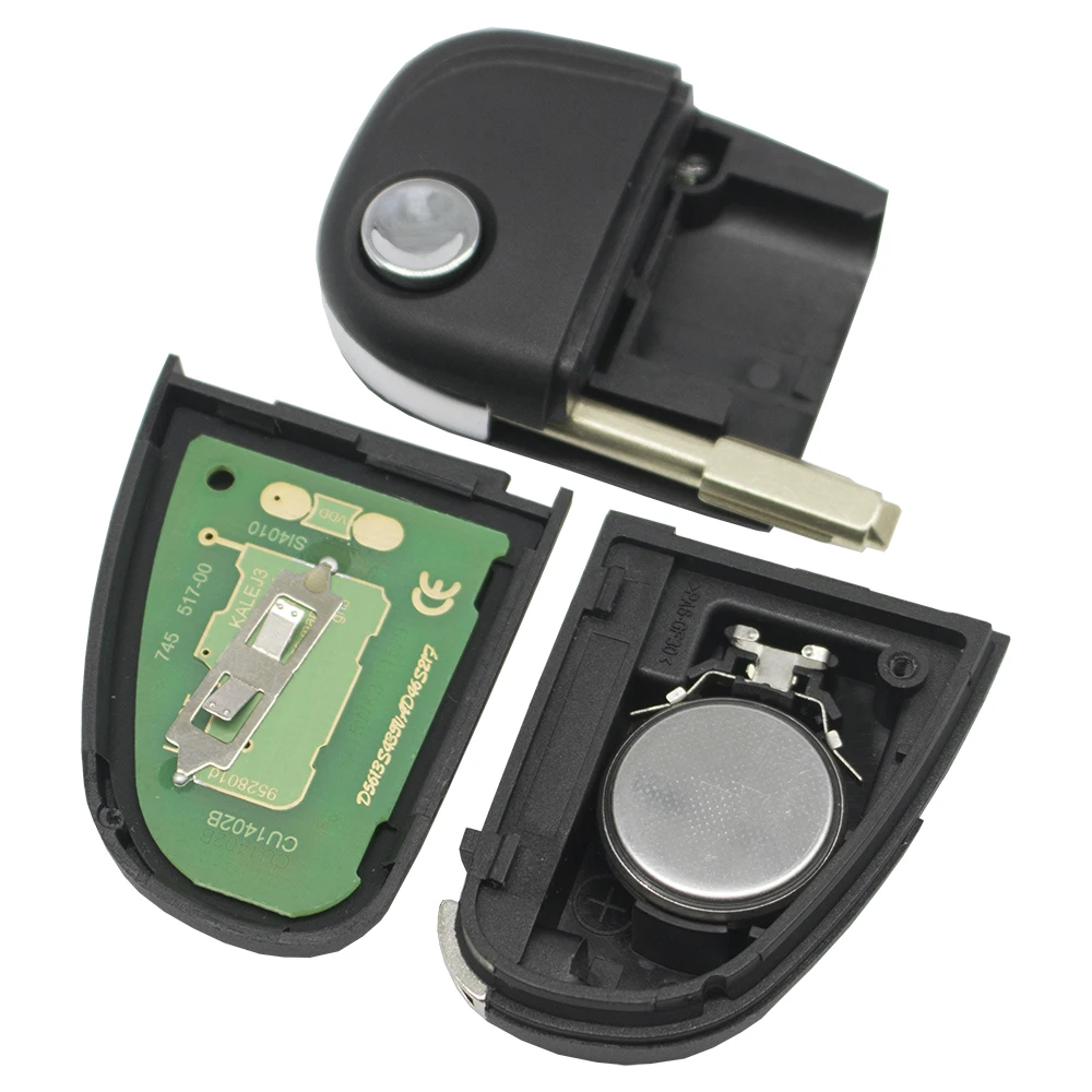 Автомобильный раскладной дистанционный ключ WhatsKey 4 Bottons 315/433mhz 4D60 подходит для Jaguar