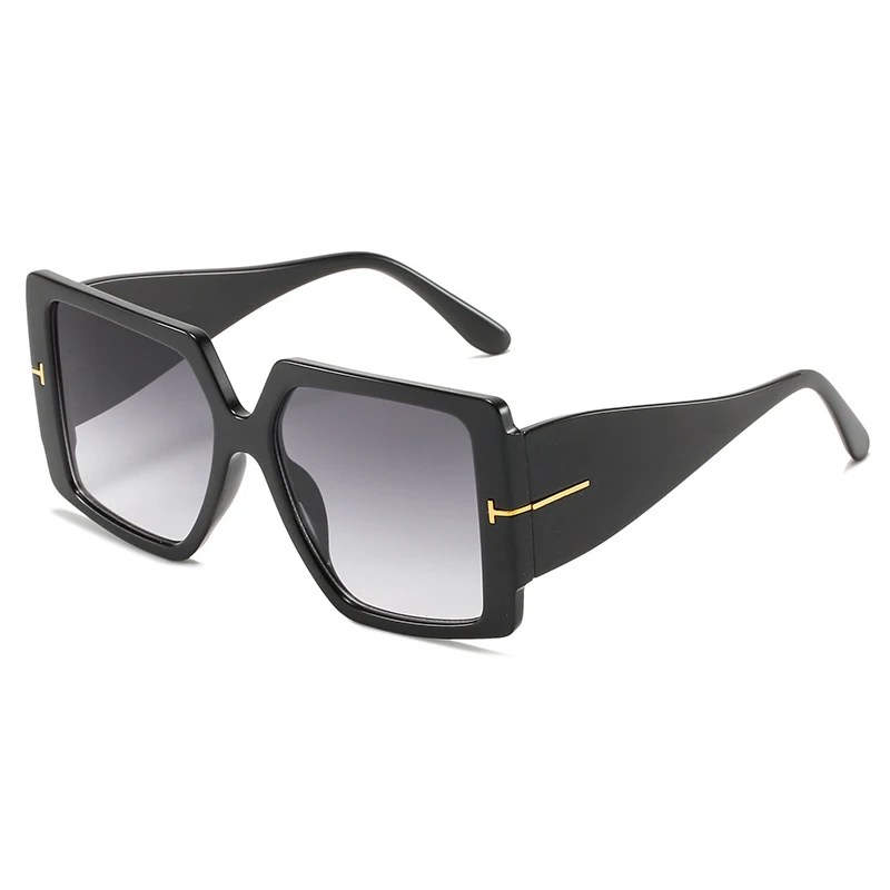 

Brand Design Square Oversized Sunglasses For Women Men Fashion Retro Classic Trend Male Female Beach Driving Travel Sun Glasses