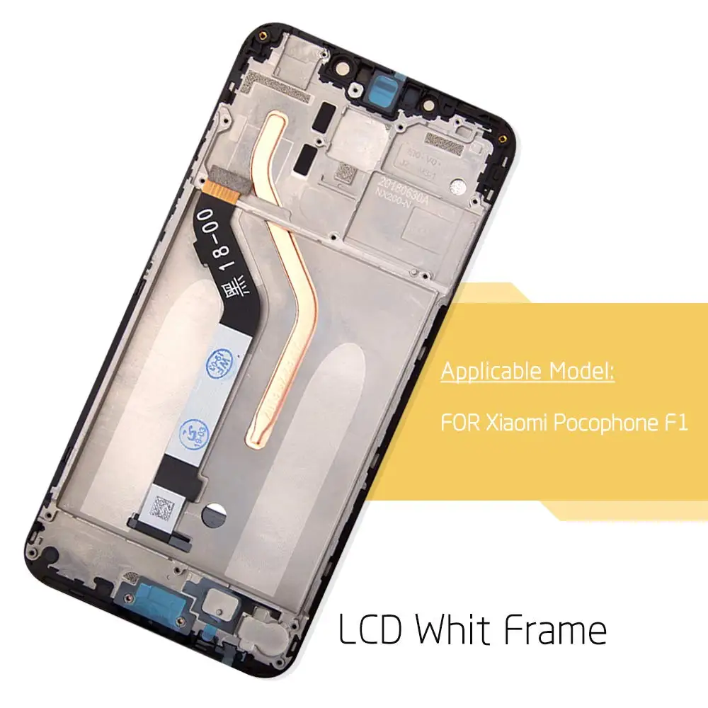 Новинка с рамкой для 6,1" для xiaomi poco F1 lcd дисплей кодирующий преобразователь сенсорного экрана в сборе для xiaomi mi Pocophone F1