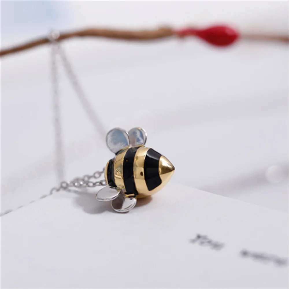 Серебряный Цвет Милая божья коровка ожерелье для женщин Изысканный творческий