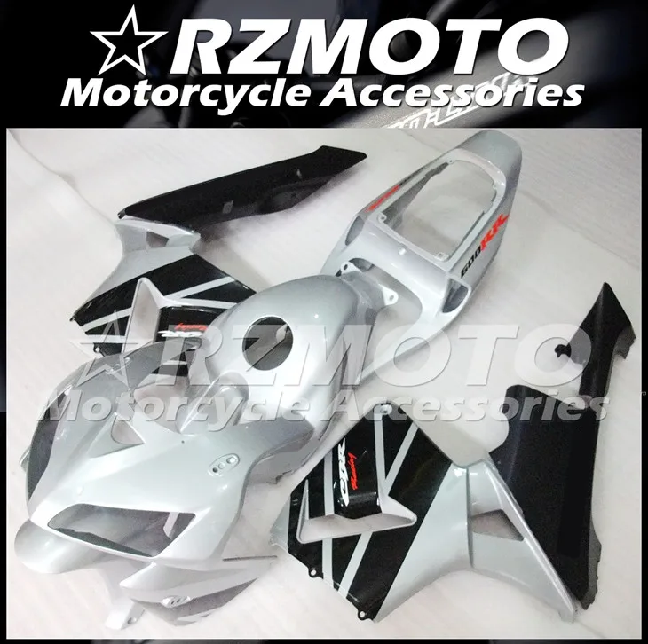 

New ABS Motorcycle Whole Fairings Kit Fit For Honda CBR600RR F5 05 06 2005 2006 bodywork set silver black