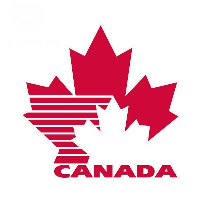 

Canada Ice Hockey Team Sports Fan Logo Vinyl Sticker Decal Car Window Bumper Decor Skateboard Suitcase Car Stickers KK13X13CM