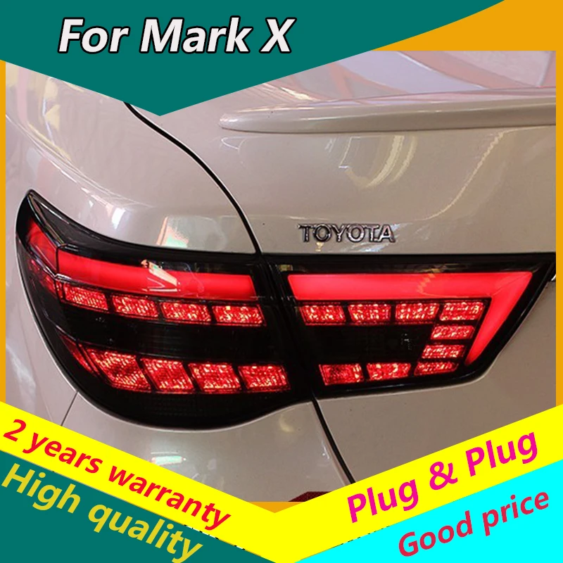 

KOWELL Car Styling for Toyota Reiz Mark X LEDTail Lights 2010 2011 2012 Mark X LED Tail Light Rear Lamp DRL+Brake+Park+Signal