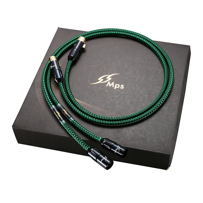 

MPS M-10XLR Hi-end 6N OCC 24K Gold Plated 3Pin Plug XLR connector balance audio cable for DVD CD DAC amplifier