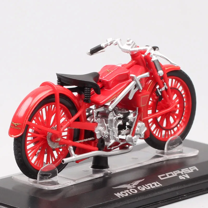 

Mini 1/24 Scale Starline Retro Old 1926 Moto Guzzi Corsa 4V Italian Sports Bike Diecast Motorcycle Model Vehicle Ride Collection