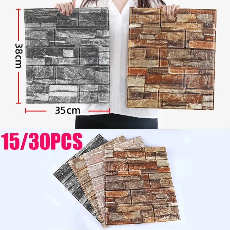 

Самоклеящиеся настенные 3d-панели, водонепроницаемые наклейки из пены и мрамора для украшения гостиной, дома, ванной комнаты, «сделай сам», с...