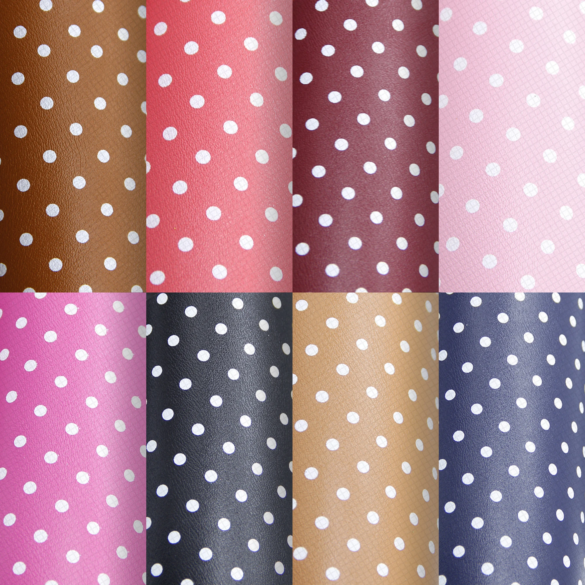 Faux Leather Sheets Dots Synthetic Leather For Bow Diy Hair Bow Bag Shoes Crafts,1yc5712