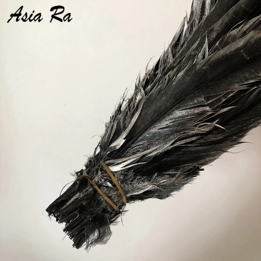 Хорошая 50 шт 30-35 см/12-14 дюймов Золотая серебряная краска натуральные перья петуха перо для украшения ремесла Рождество Diy карнавал Плюм