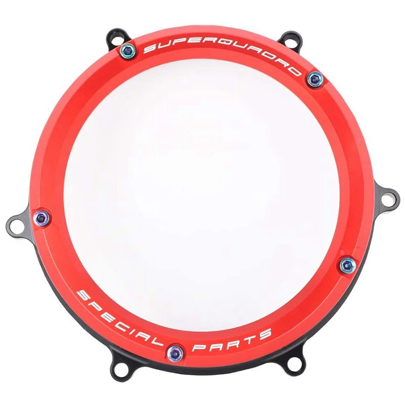Прозрачная защитная крышка сцепления для Ducati Panigale 1199 1299 959 R S 2012 2019 2013 2018 (красный