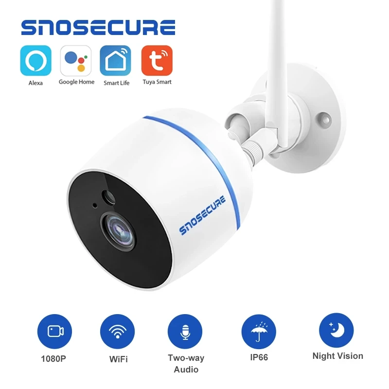 IP камера видеонаблюдения SNOSECURE Tuya Wi Fi 1080P ночное видение|Камеры видеонаблюдения| |