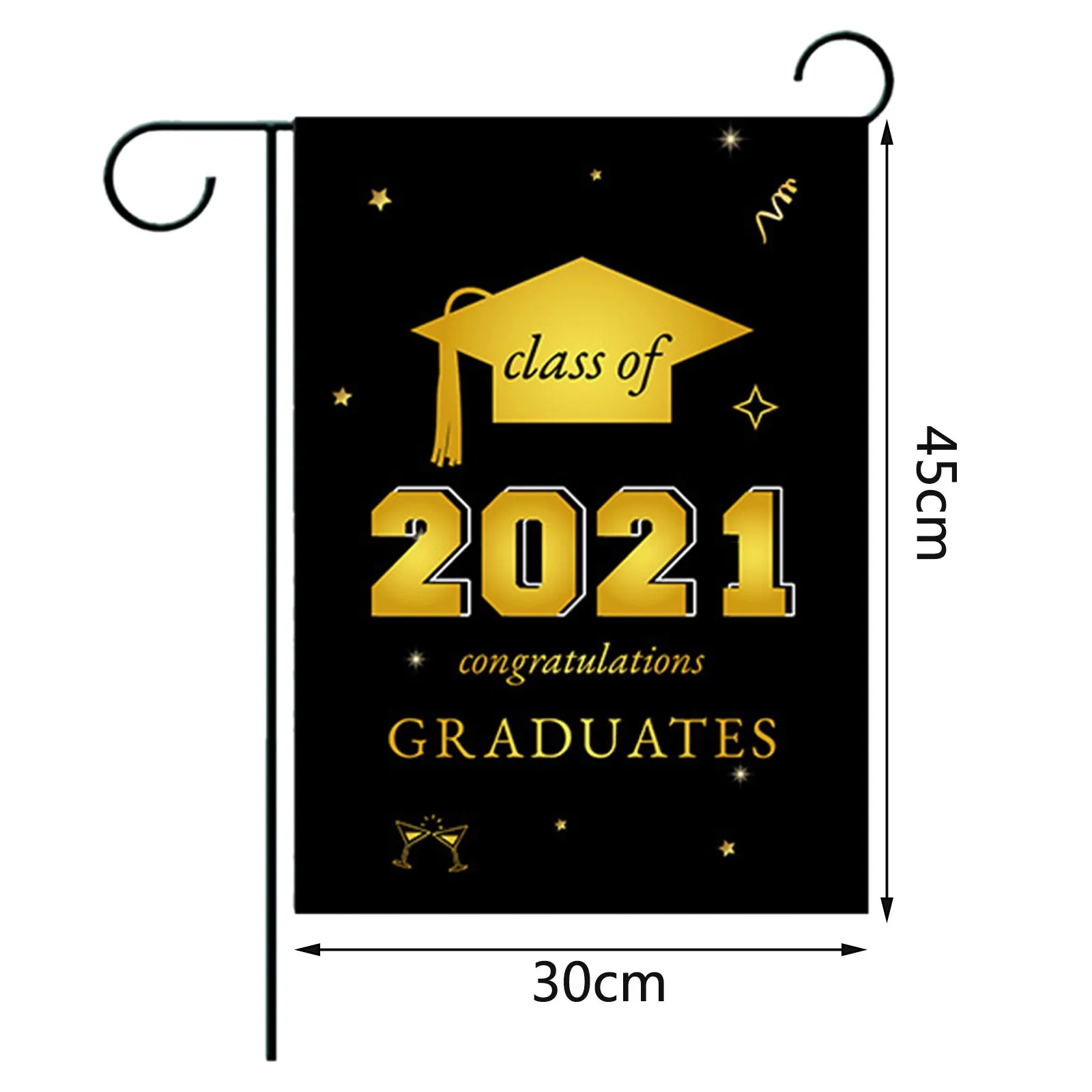 

Graduation Season Party Decoration Banner Graduation Season Garden Banner Graduation Decorations 2021 Blue and Gold Decorations