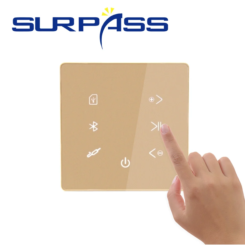 Bluetooth Home Wall Amplifier Power Fm HiFi Stereo Sound Audio Moistureproof Bathroom Ceiling Speaker Background Music for Hotel