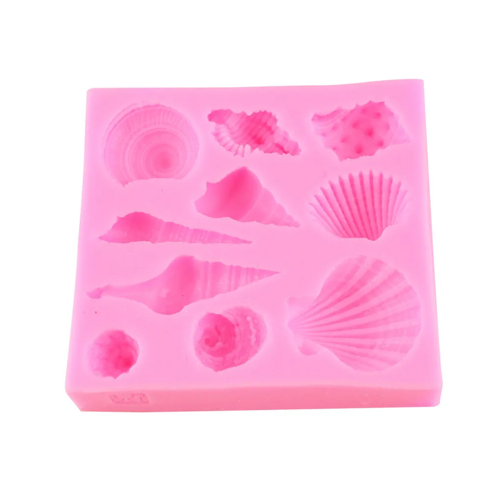 Силиконовая форма сделай сам для шоколада с красивыми ракушками морскими