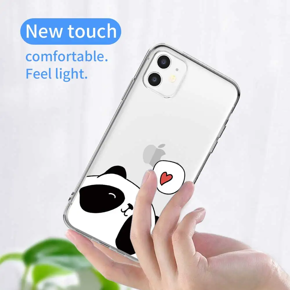 Чехол для телефона с изображением животных панды iPhone 11 Pro Max чехол X XR XS MAX 7 8 6 6S Plus SE