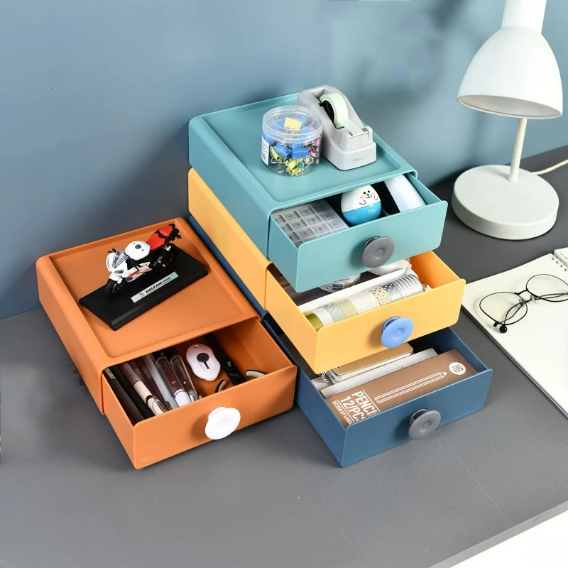 Ящик для хранения офисный стол Штабелируемый ящик бытовой многофункциональный