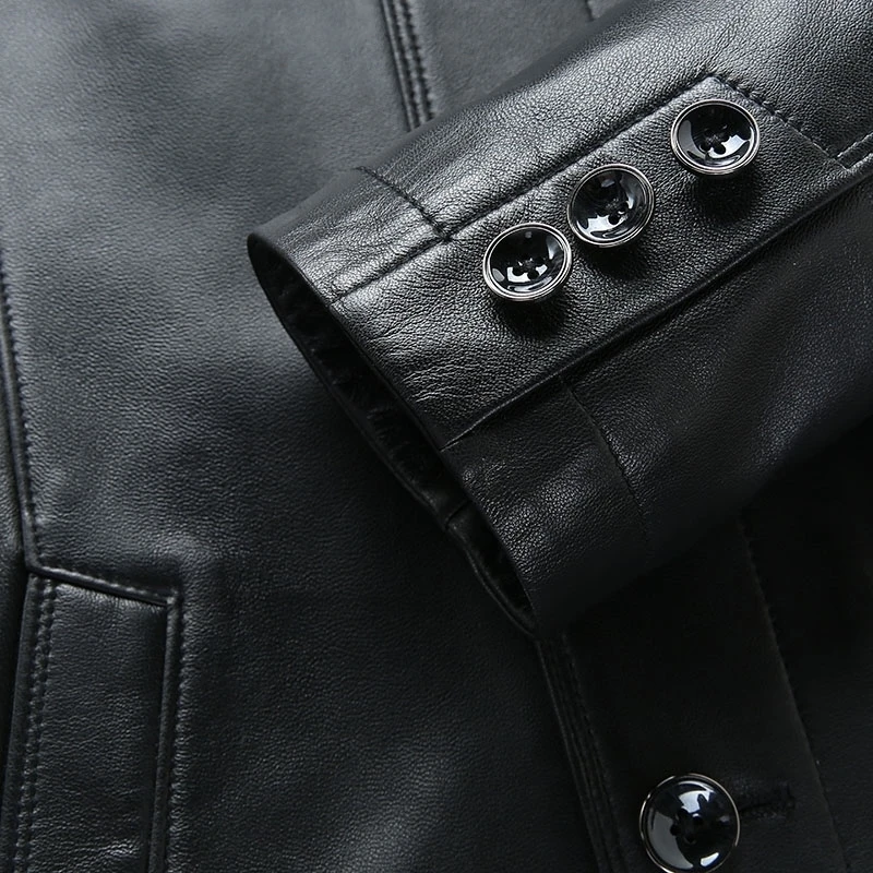 

Plus Size 8xl 7xl Business Casual Spring And Autumn Fashion Genuine Leather Coats Men Casual Coat Mens Genuine Leather Jacket
