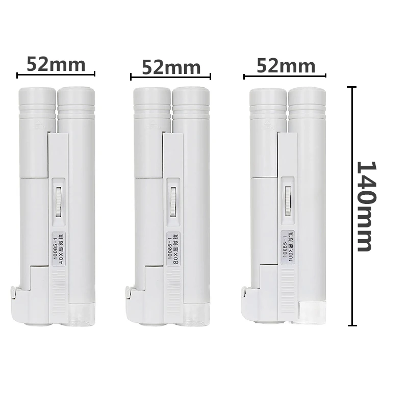Портативный микроскоп со светодиодной подсветкой Складная лупа для ювелирных
