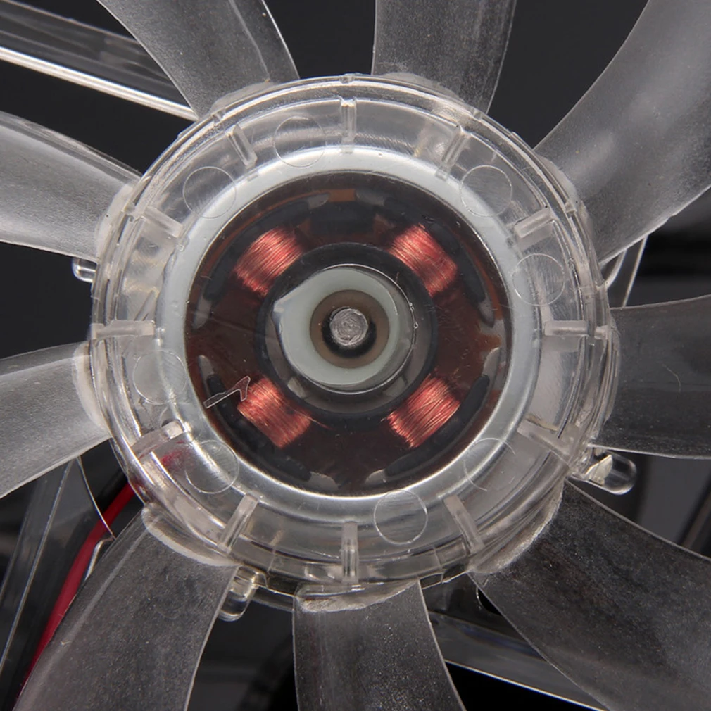 

PC Computer Fan Quad 4 LED Light 120mm PC Computer Case Cooling Fan Mod Quiet Molex Connector Easy Installed Fan 12V