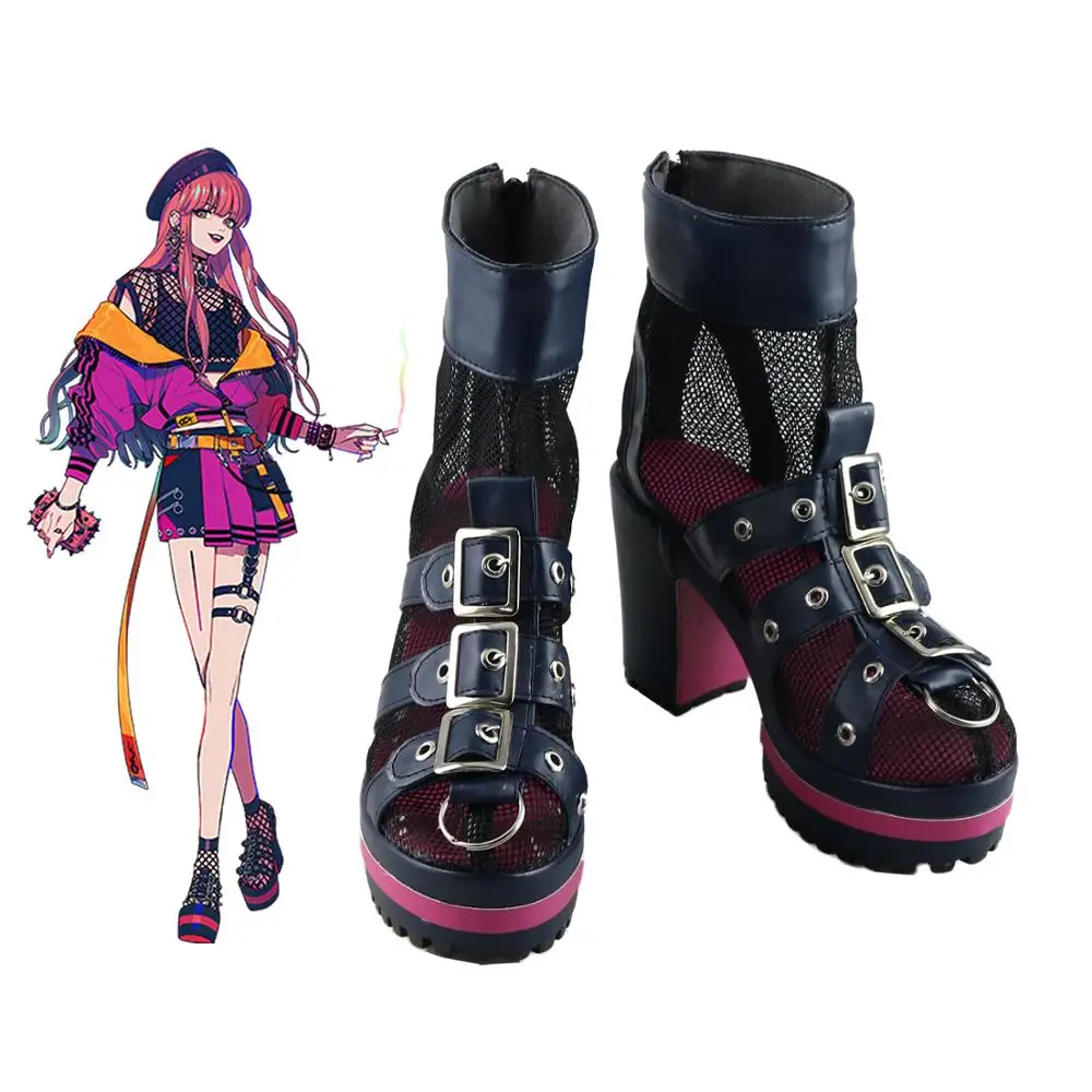 

Paradox Live Anne Faulkner BAE CV.96 High Heel Cosplay Shoes Boots Halloween Carnival Cosplay Costume Accessory