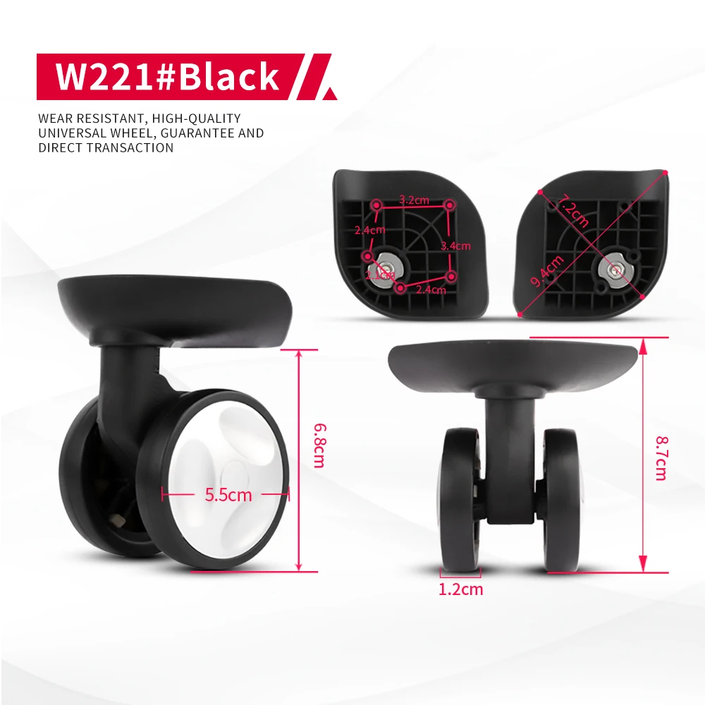 DILONG W221 Luggage wheels replacement of universal heavy-duty trolley case suitcase accessories repair customization wheel