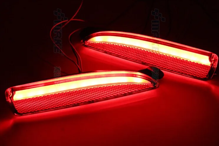 

Eosuns Led Warning Light + Brake Light + Turn Signal, Rear Bumper Light, Reflector for Mazda 3 Axela 2014-16, Wireless Switch
