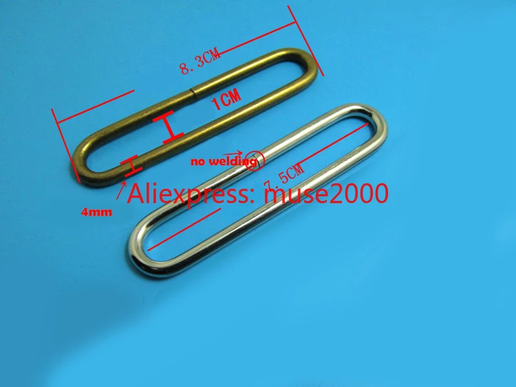 Ткацкая Лента Пряжка металлическое стальное кольцо продолговатой эллиптической