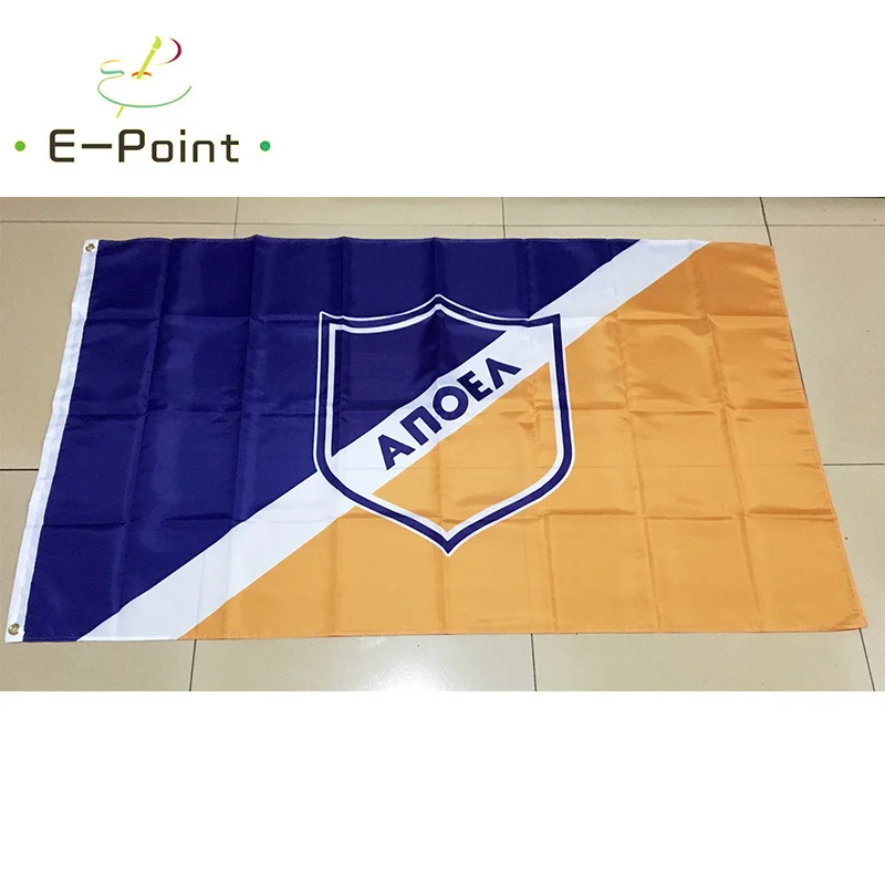 Cyprus APOEL FC 3 фута* 5 футов(90*150 см) размер рождественские украшения для домашнего флага баннер подарки