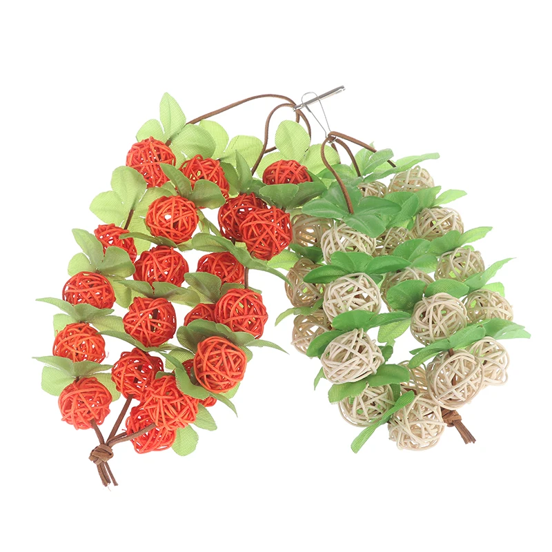 

1Pcs Rattan Ball Funny Parrots Supplies Interactive Toys Bird Accessories Wooden Bite Toy Cockatiel Parrot Molars Hot