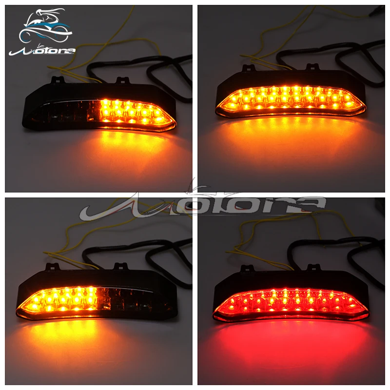Светодиодный задний поворотный сигнал для мотоцикла стоп светильник лампы в