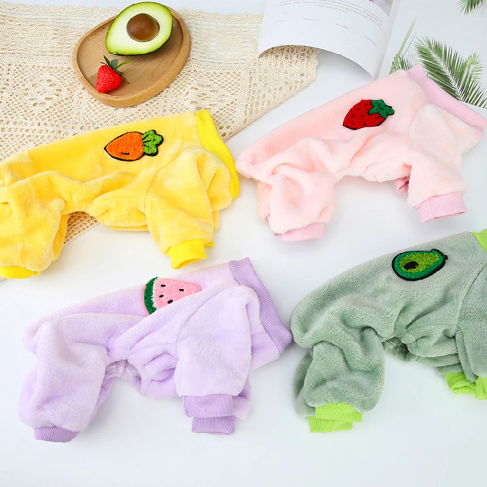 

Теплая Флисовая одежда для собак, милое пальто для домашних животных с принтом фруктов для маленьких и средних собак, кошек, рубашка, куртка,...