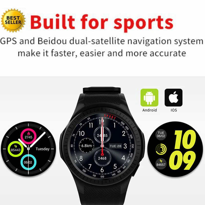 2020 умные часы с поддержкой Bluetooth для занятий спортом сердечного ритма Wi-Fi gps Smartwatch