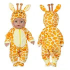 2021 комбинезоны с животными для 43 см, Детская кукла-младенец, 17 дюймов, Одежда для кукол