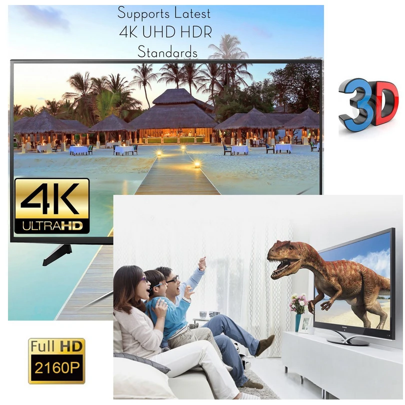 3 порта 4K * 2K 1080P HDMI совместимый Переключатель Селектор 3x1 сплиттер коробка Ultra HD