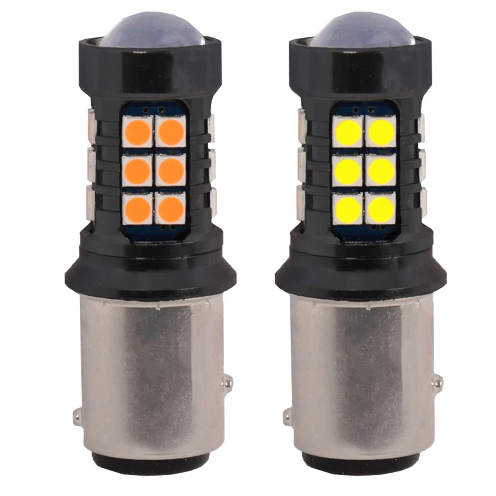 

2pcs 1157 P21/5W BAY15D Super Bright LED Car Tail Auto Brake Daytime Running Lights Bulb Parking Signal Lamp Yellow Red White