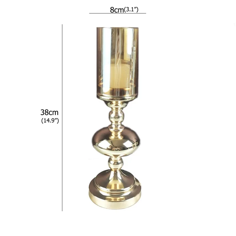 

OULALA Candle Table Lamp Gold Contemporary Luxury Retro Decoration Light For Home