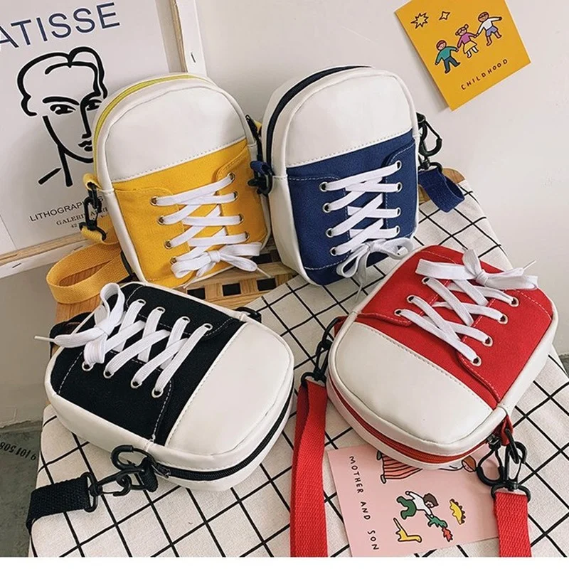 

Bags of Women 2021 New Women's Bag PU Leather Creative Handbag Fashion Shoulder Bag Cartoon Messenger Mobile Phone Bag