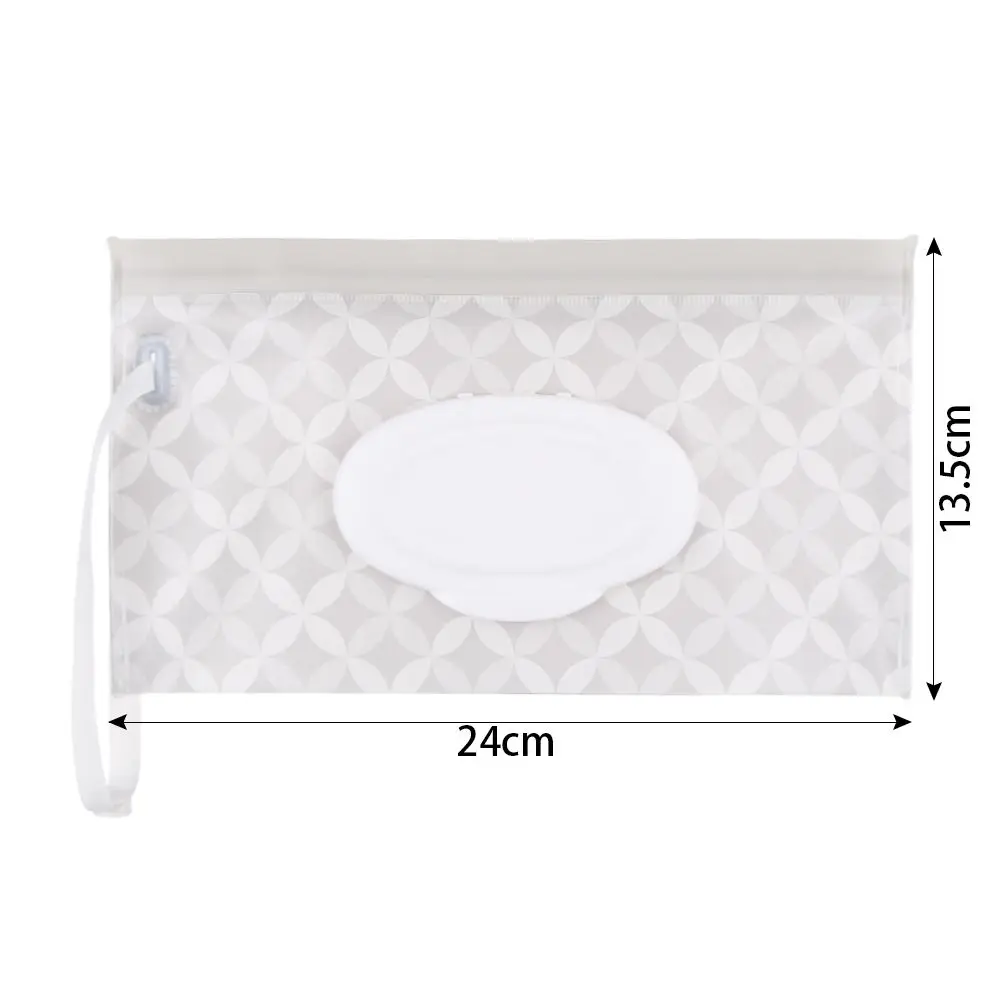 Fashion Cute Flip Cover Wet Wipes Bag Useful Snap-Strap Cosmetic Pouch Tissue Box Carrying Case Baby Product Stroller Accessory | Мать и