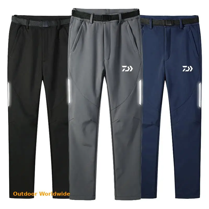 

Уличные рыболовные штаны DAIWA, мужские зимние теплые водонепроницаемые брюки с защитой от УФ излучения, спортивная одежда, одежда для рыбалк...