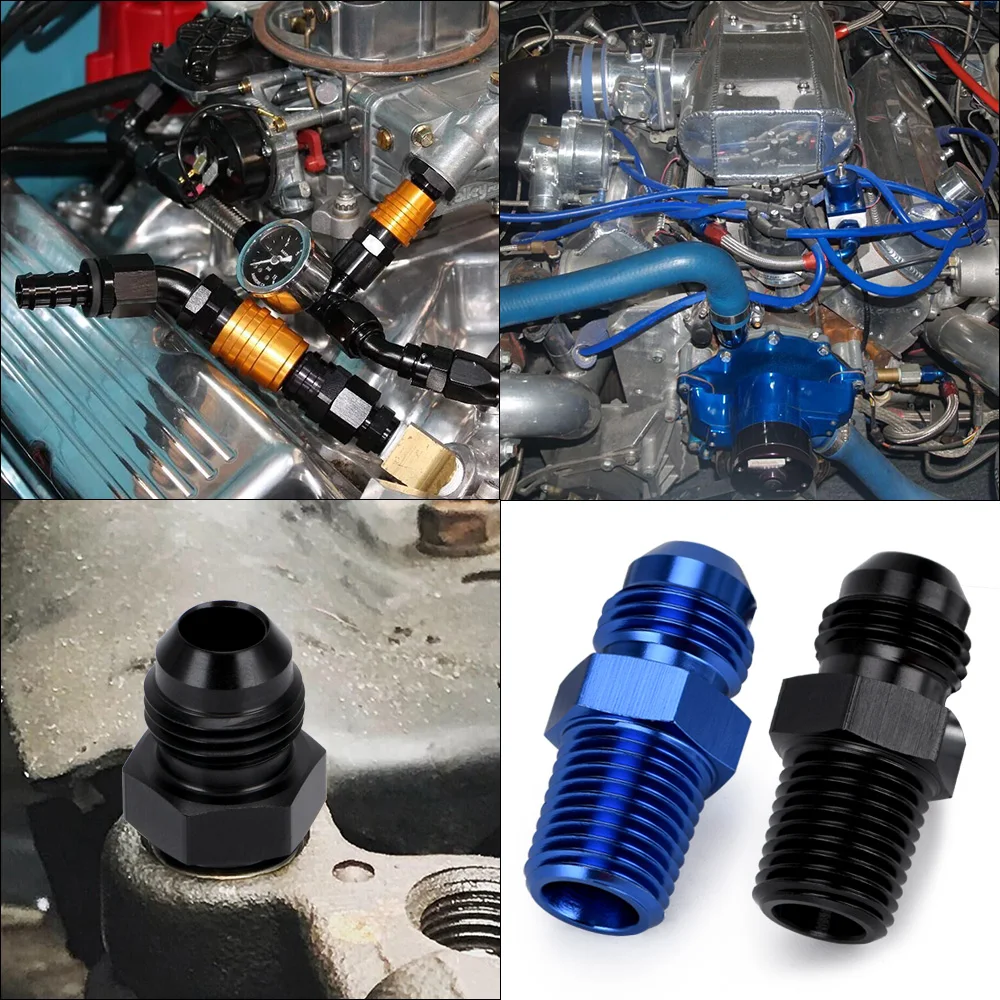 WLR RACING (AN6 NPT1/4) AN6 на 1/4 NPT прямой адаптер бликовая Установка Авто шланг фитинг