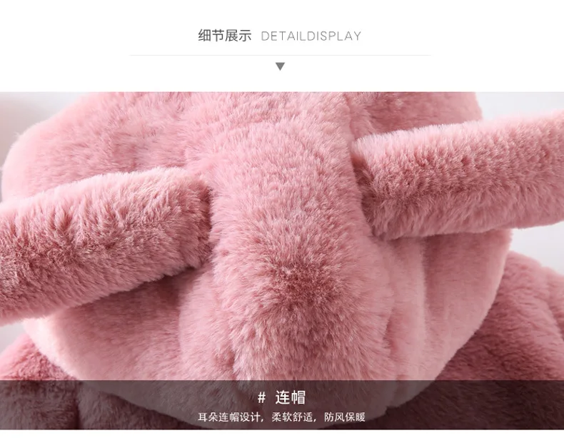 Новинка 2019 теплая верхняя одежда из флиса с искусственным мехом для маленьких