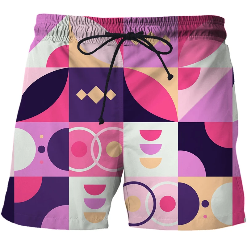 summer graphical Abstract pattern 3D Print Short Fashion Men Sport Casual Streetwear Beach Shorts Fashion Swimwear Pants shorts