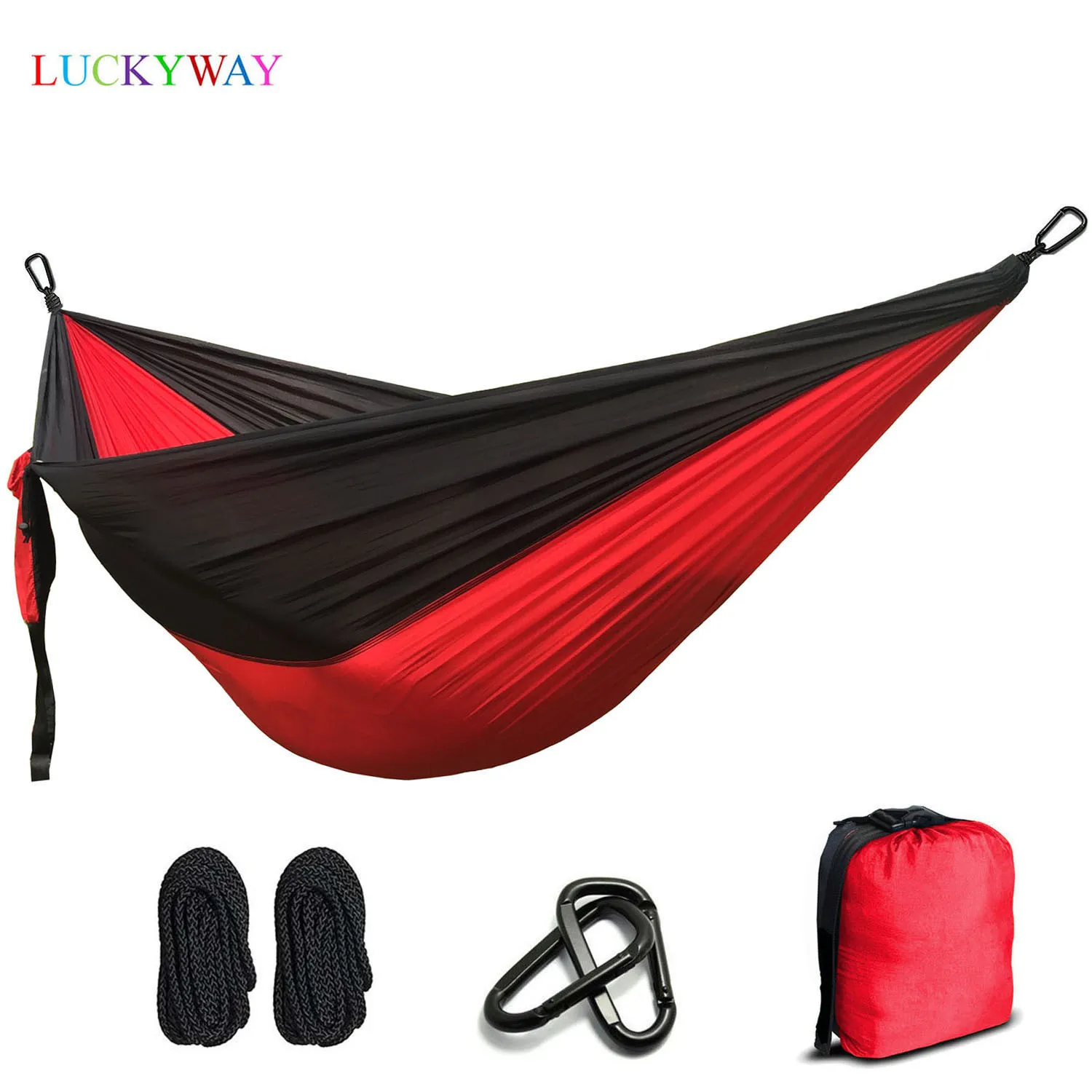 

Nylon Parachute Hammock Portable Outdoor Camping 2 Person hamaca hamak rede Garden hanging chair sleeping travel swing hamac